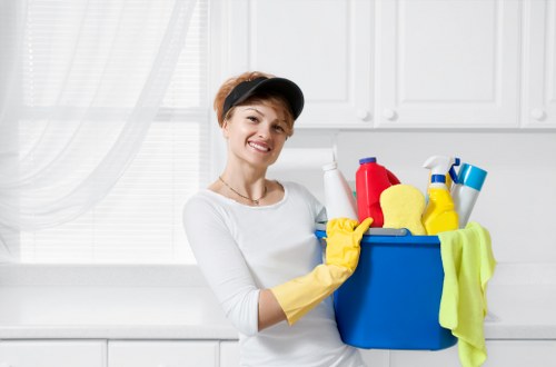 Local cleaners preparing a W12 rental property for inspection