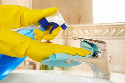 Deep cleaning service in a W12 kitchen and living space