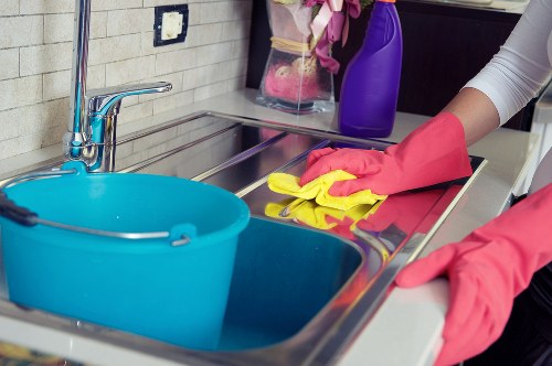 Bathroom deep cleaning service for a flat in W12