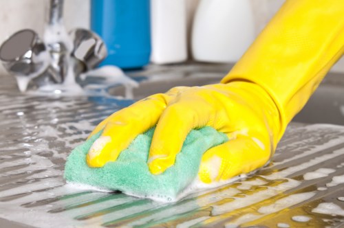 Commercial one-off cleaning service in a W12 office space